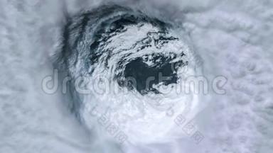 飓风风暴龙卷风，卫星观景.. 美国宇航局提供的这幅图像的元素